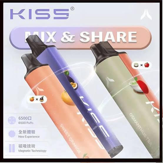 KIS5 6500口拋棄式電子菸|18種口味磁吸雙口味設計|現貨人氣推薦❤️